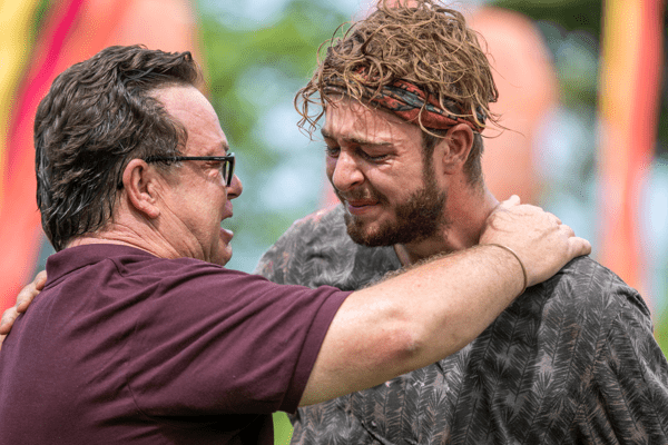 Mike and his dad Survivor SA