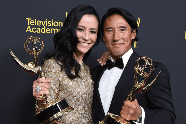 Chai Vasarhelyi and Jimmy Chin, Photo by Frank Micelotta