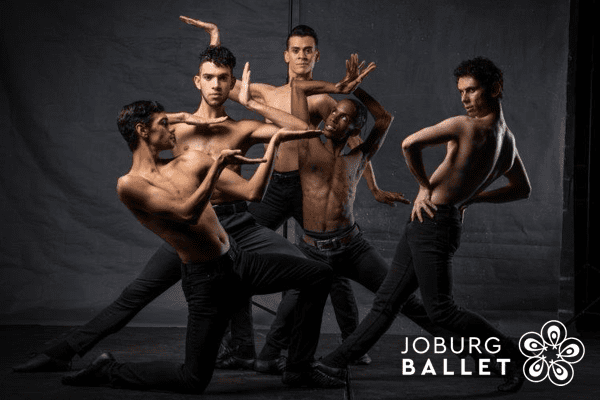 Revil Yon, Armando Barros, Ivan Domiciano, Tumelo Lekana, Mario Gaglione PRIDE DRAAMA Choreography Mbongeni Moyake Joburg Ballet 2021 Pic Lauge Sorensen