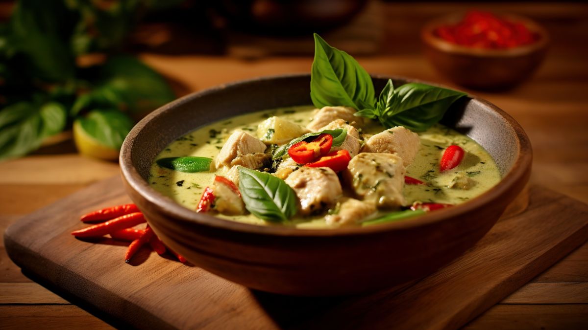 Mia le Rouxs Thai Green Chicken Curry