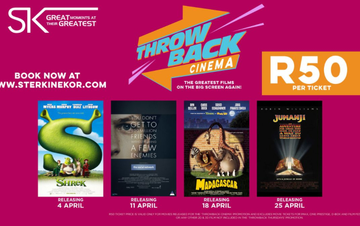 Ster-Kinekor's April Throwback Cinema