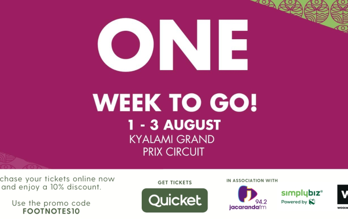 GLS Joburg One Week To Go