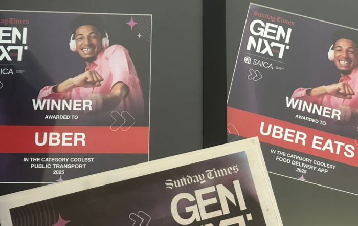 Uber and Uber Eats Sunday Times GenNext 2025 Win