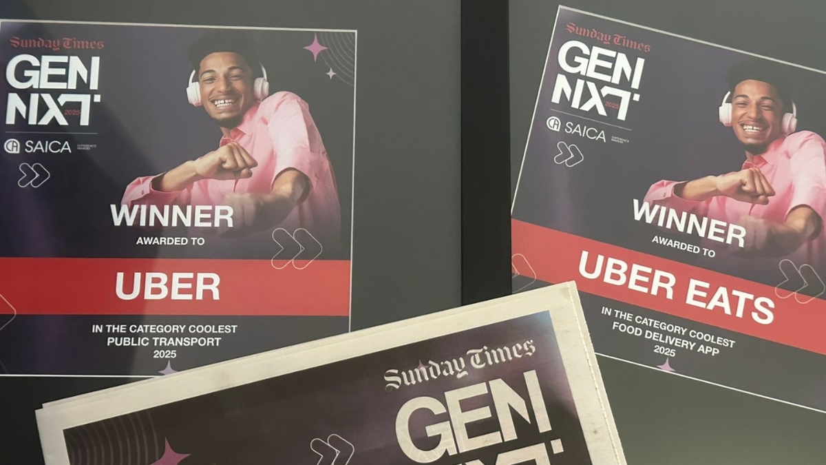 Uber and Uber Eats Sunday Times GenNext 2025 Win