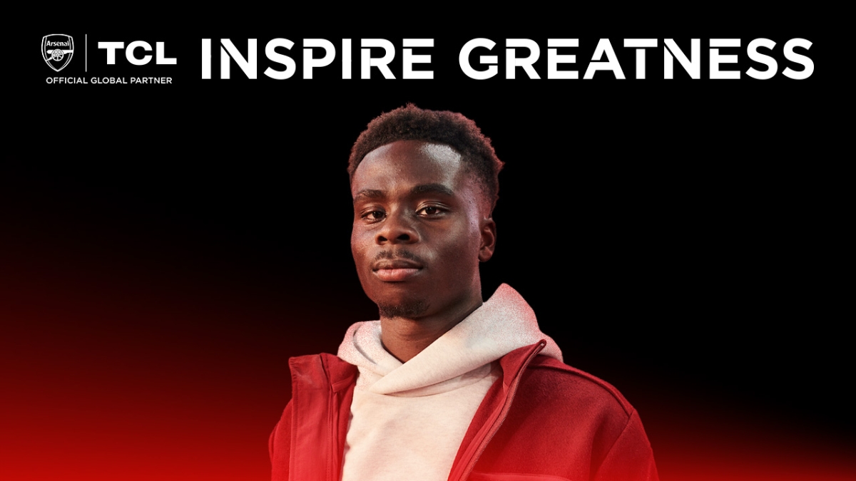 TCL Announces Bukayo Saka as Brand Ambassador