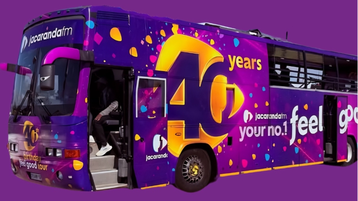 Jacaranda FM 40 Year Tour Bus