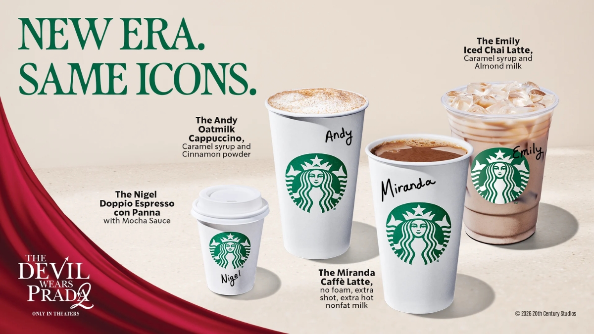 Starbucks The Devil Wears Prada range